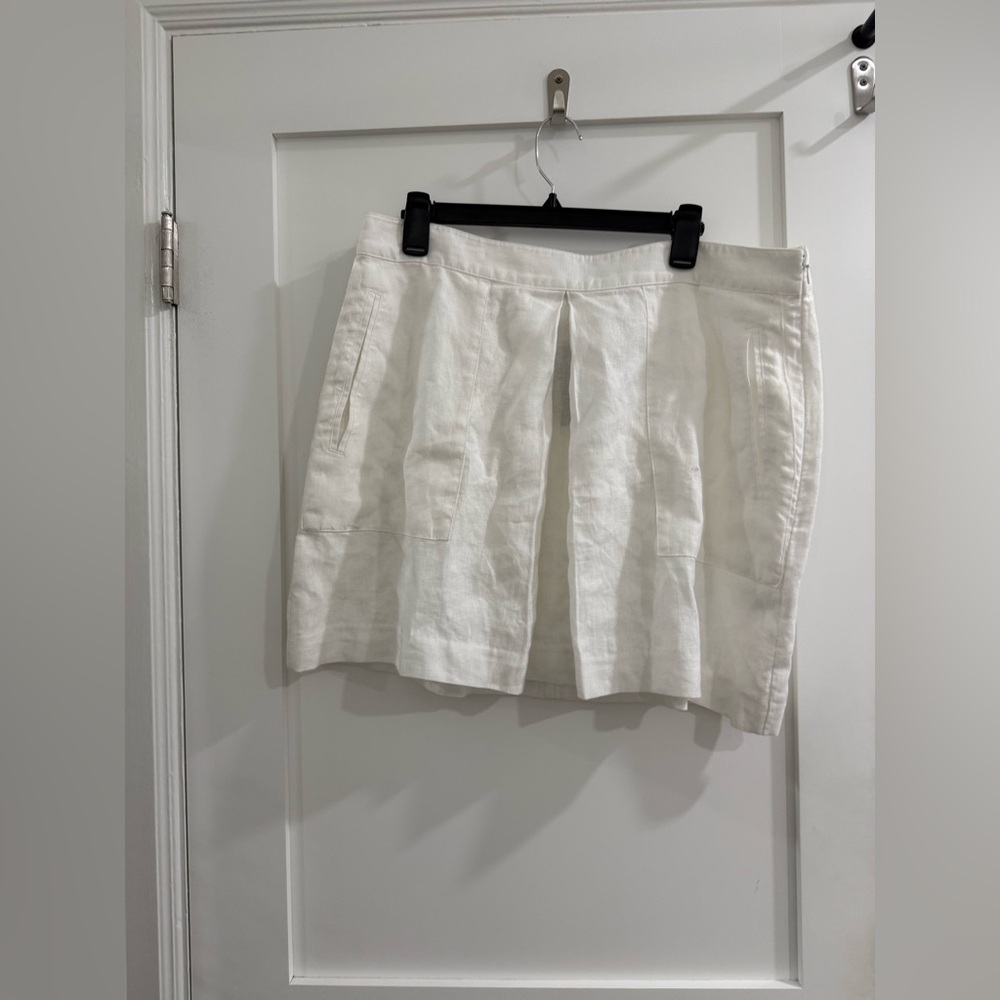 NWT Polo by Ralph Lauren white linen see thru skirt (good condition)